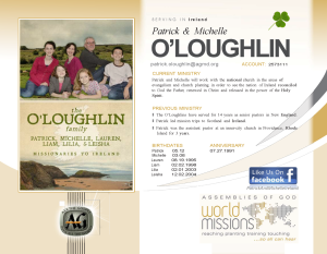 Read more about the article Sunday November 17th – Guest Patrick O’Loughlin