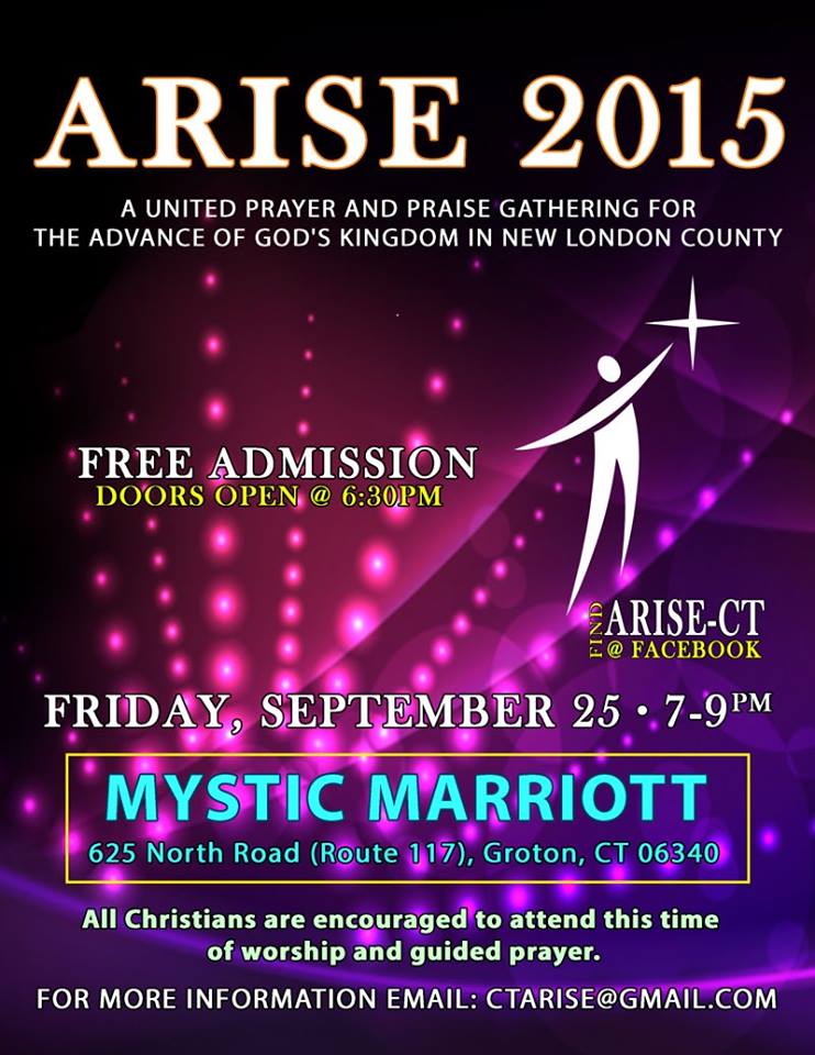 Read more about the article Arise Regional Prayer Meeting – Friday September 25th, 7 PM to 9 PM